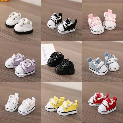 Labubu Doll Canvas Shoes - 17cm Doll Footwear Accessories