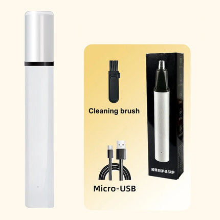 Portable Mini LED Display Nasal Hair Trimmer with Type-C Charging