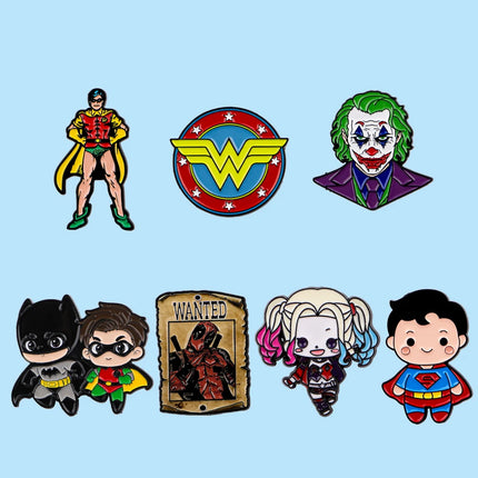 Movie Cartoon Character Enamel Pins - Brooches Badges for Backpack & Clothes