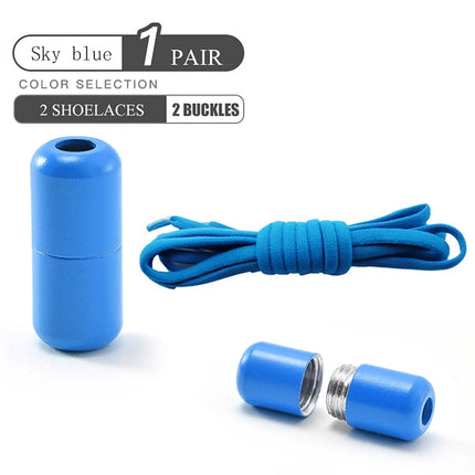 Elastic No-Tie Shoelaces - Semicircle Lock Laces for Kids & Adults