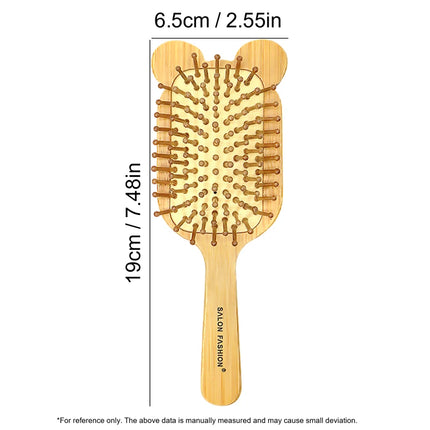 Solid Wood Bamboo Cushion Comb Can be used for scalp massage and hair smoothing The air cushion has excellent resilience Large B