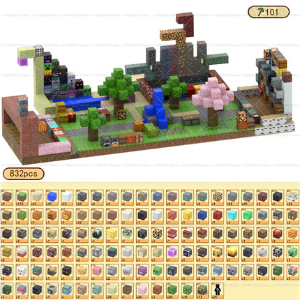 Magnetic Building Blocks - Mine World STEM Construction Set