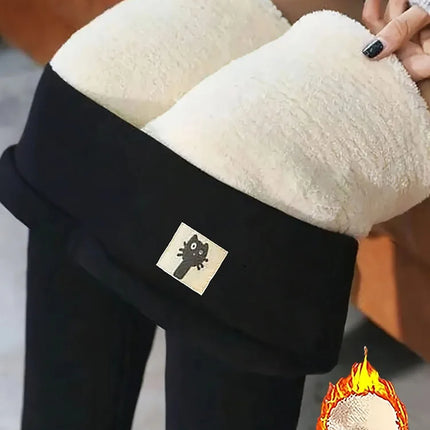Fleece-Lined Leggings - High-Waisted Thermal Pants