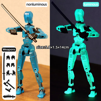 Multi-Jointed Poseable Robot Figure - 3D Printed Action Toy 5.5"