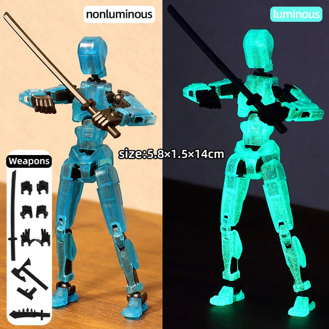 Multi-Jointed Poseable Robot Figure - 3D Printed Action Toy 5.5"