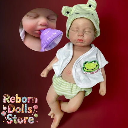 13" Silicone Reborn Baby Doll - Handmade Loulou Newborn