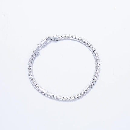 Silver Luxury Necklace Chain - 5mm Noble Design Chain for Men & Women (20-60cm)