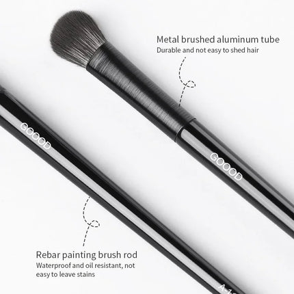Professional Soft Contouring Eyeshadow, Eyeliner, Eyebrow Brush Set, 6-pc