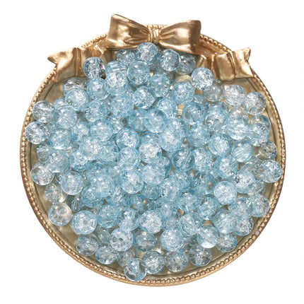8mm Glass Crackle Beads - Loose Spacer Beads for DIY Jewelry (50/100pcs)