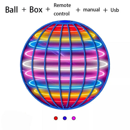Flying Ball Hand-Controlled LED Cosmic Globe - 360° Rotating Toy