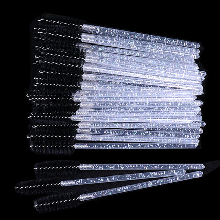 Bottled 50-pcs Disposable Eyelash Extension Mascara Wand