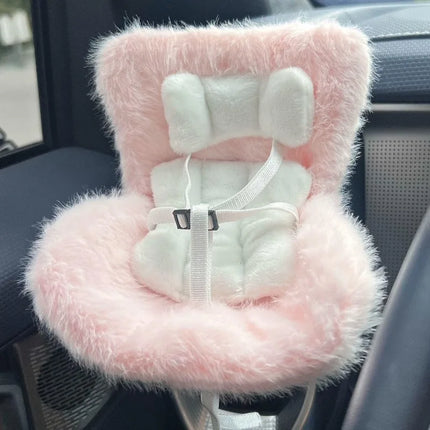 Labubu Doll Car Seat - 17cm Vent Clip Safety Seat Accessory