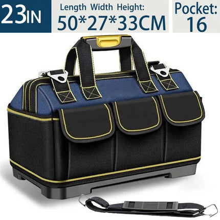 Multifunctional Tool Bag Large Capacity Oxford Canvas Waterproof Bag Thicken Wear-Resistant Tool Repair Storage Electrician Bag