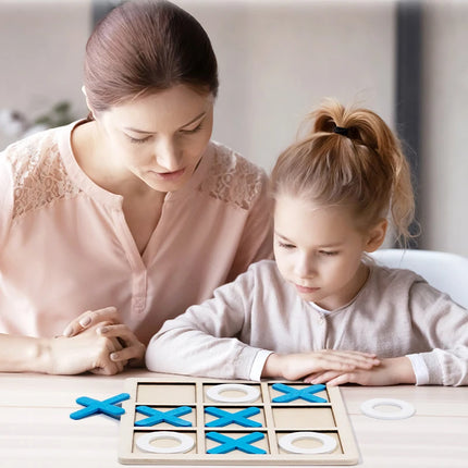 Montessori Wooden Chess Puzzle - Brain Training Educational Toy