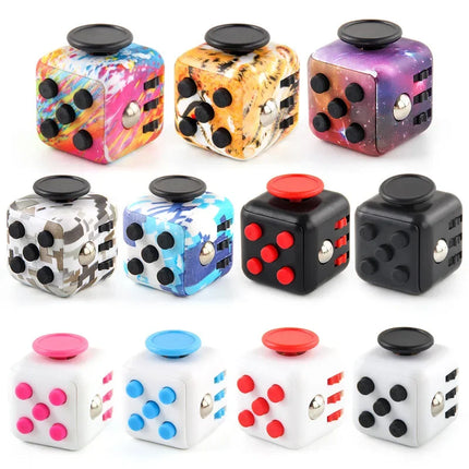 Magic Fidget Cube - 6-Sided Sensory Stress Relief Toy