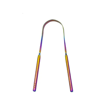 3pcs Stainless Steel Tongue Scraper U-shaped Metal Fresh Breath Cleaning Coated Tongue Toothbrush Oral Hygiene Care Tools