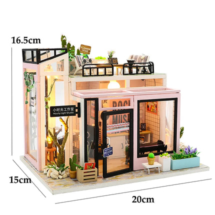 DIY Miniature Dollhouse Kit - 3D Puzzle Assembly with Furniture
