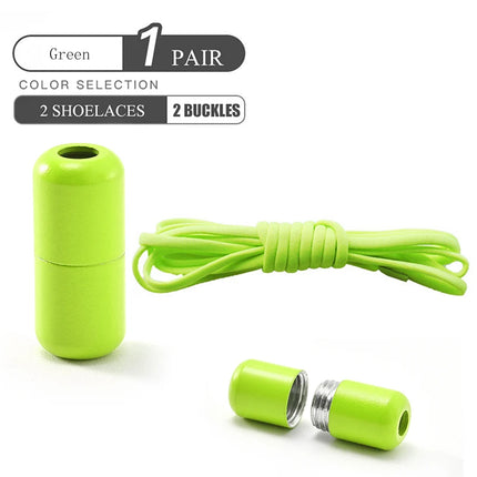 Elastic No-Tie Shoelaces - Semicircle Lock Laces for Kids & Adults