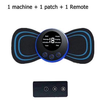 EMS Neck Massager Portable TENS Pulse Machine Cervical Neck Back Patch Muscle Stimulator Pain Relief Massage Tool