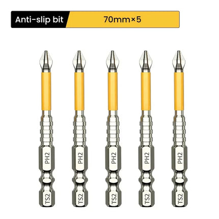 PH2 Magnetic Screwdriver Bits Set - Non-Slip Hardness Drill Bits 25-150mm