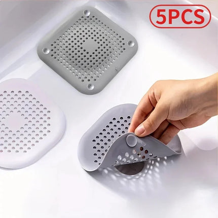 Shower Drain Hair Catcher - Silicone Sink Strainer (1-20 Pack)