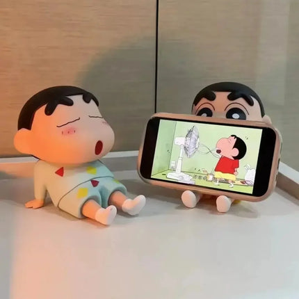 Crayon Shin-Chan Phone Holder - Kawaii Desktop Figure Stand