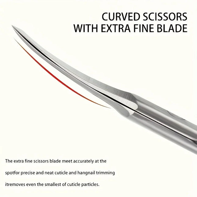 5pcs Professional-Grade Foot Care Kit with Stainless Steel Cuticle Scissors, Tweezers, and Nail Tools - Portable,Foot Care Tools