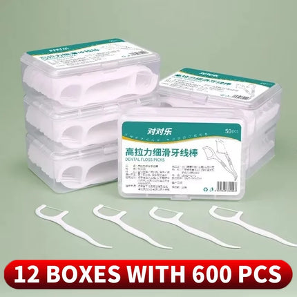 Portable Disposable Dental Floss Picks - 1/2/5/10 Box Set