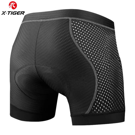 X-TIGER Cycling Underwear - 5D Gel Padded MTB Boxer Shorts for Road Cycling