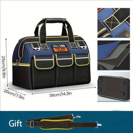 AIRAJ Professional Tool Bag - 1680D Oxford Waterproof Electrician Storage