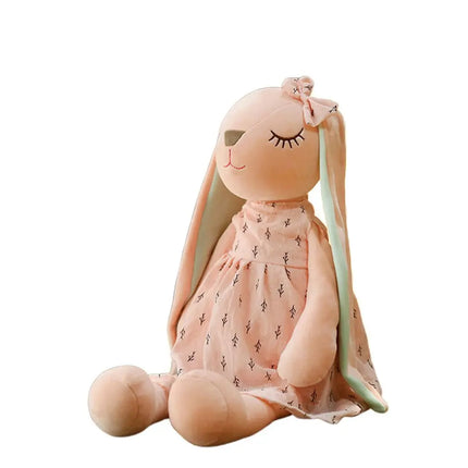 Cute Bunny Plush - 14" Soothing Sleeping Rabbit Doll