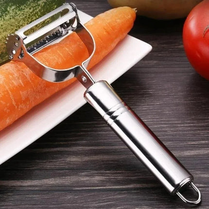 Stainless Steel Julienne Peeler - Vegetable Grater & Slicer