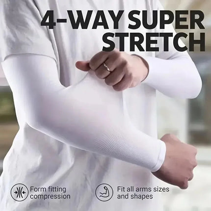 Breathable Sun Protection Arm Sleeves – 3 Pairs Cooling UV Covers, Uses for Cycling Driving Beach & Outdoor Adventure Wear