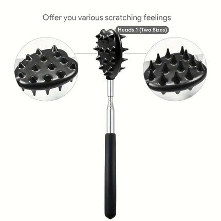 Extendable Cactus Back Scratcher with 1/4-inch & 1/2-inch Spikes