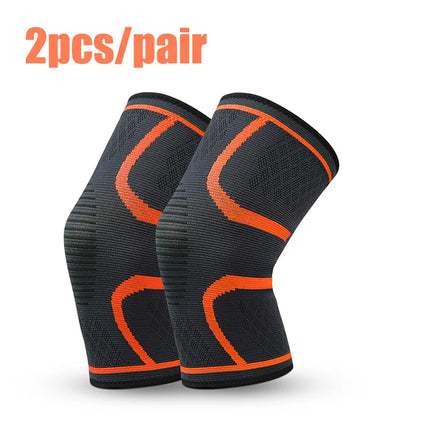 Compression Knee Sleeves - 1 or 2 Pack Elastic Support for Running, Cycling & Sports