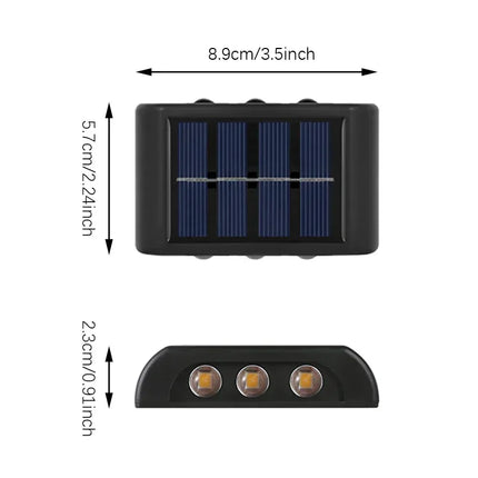 Solar LED Outdoor Wall Lamp - Waterproof Dusk to Dawn Light
