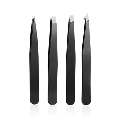 4pcs Set Professional Tweezers Set Perfect For Eyebrow Hair Removal Splinter Very Effortless and Relaxed to Remove for women