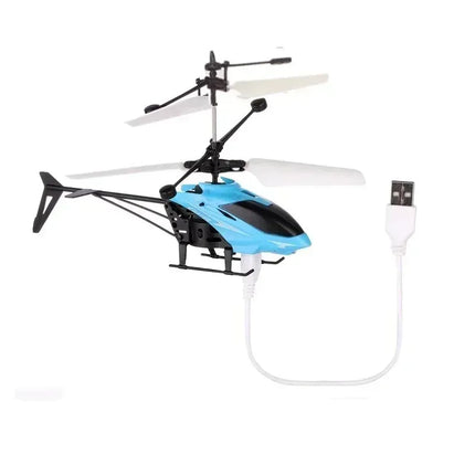 Mini RC Helicopter Drone - Rechargeable Hand-Controlled Flying Toy