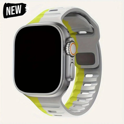 Soft Silicone Sport Strap for Apple Watch - Ultra/Series 10/9/8/7/6