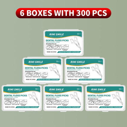 Portable Disposable Dental Floss Picks - 1/2/5/10 Box Set