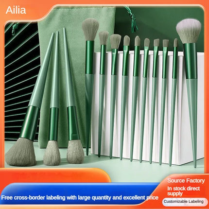 Soft 13-pc Purple Flower Makeup Brush Set