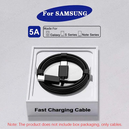 45W USB-C Cable 2-Pack - Super Fast Charging for Samsung Galaxy S20-S23
