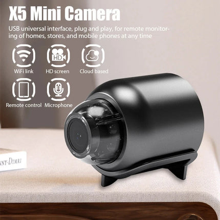 1080P HD Mini WiFi Camera - Wireless Night Vision Home Security