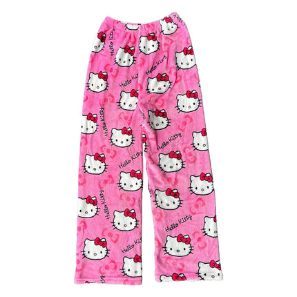 Hello Kitty Pajama Pants - Y2K Sanrio Lounge Wear