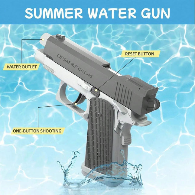 M1911 Water Gun - Realistic Squirt Pistol for Pool & Beach Games