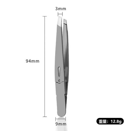 Expert Eyebrow Hair Removal Tweezer, High Precision Slant Tip Stainless Steel Tweezers for Men and Women