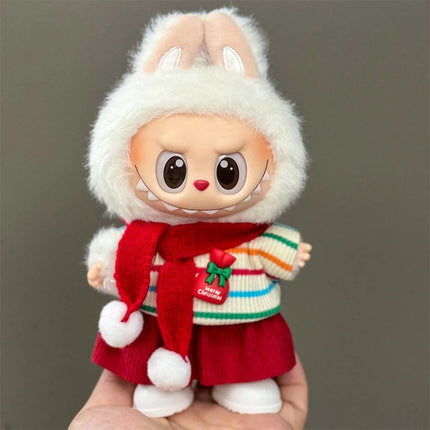 Labubu Christmas Outfit Set - 15-17cm Holiday Accessories
