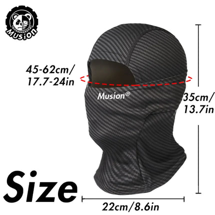 Musion Breathable Racing Balaclava - Multi-Use Face Mask for Motorcycle & Outdoor Sports