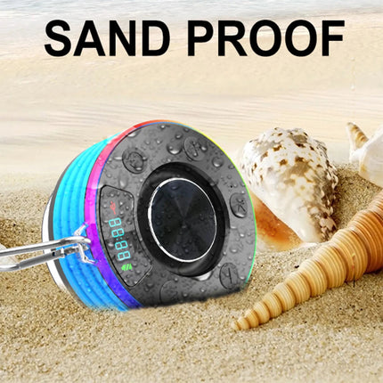 Mini Bluetooth Shower Speaker with FM Radio & Suction Cup - Waterproof