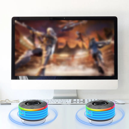 Mini Bluetooth Shower Speaker with FM Radio & Suction Cup - Waterproof